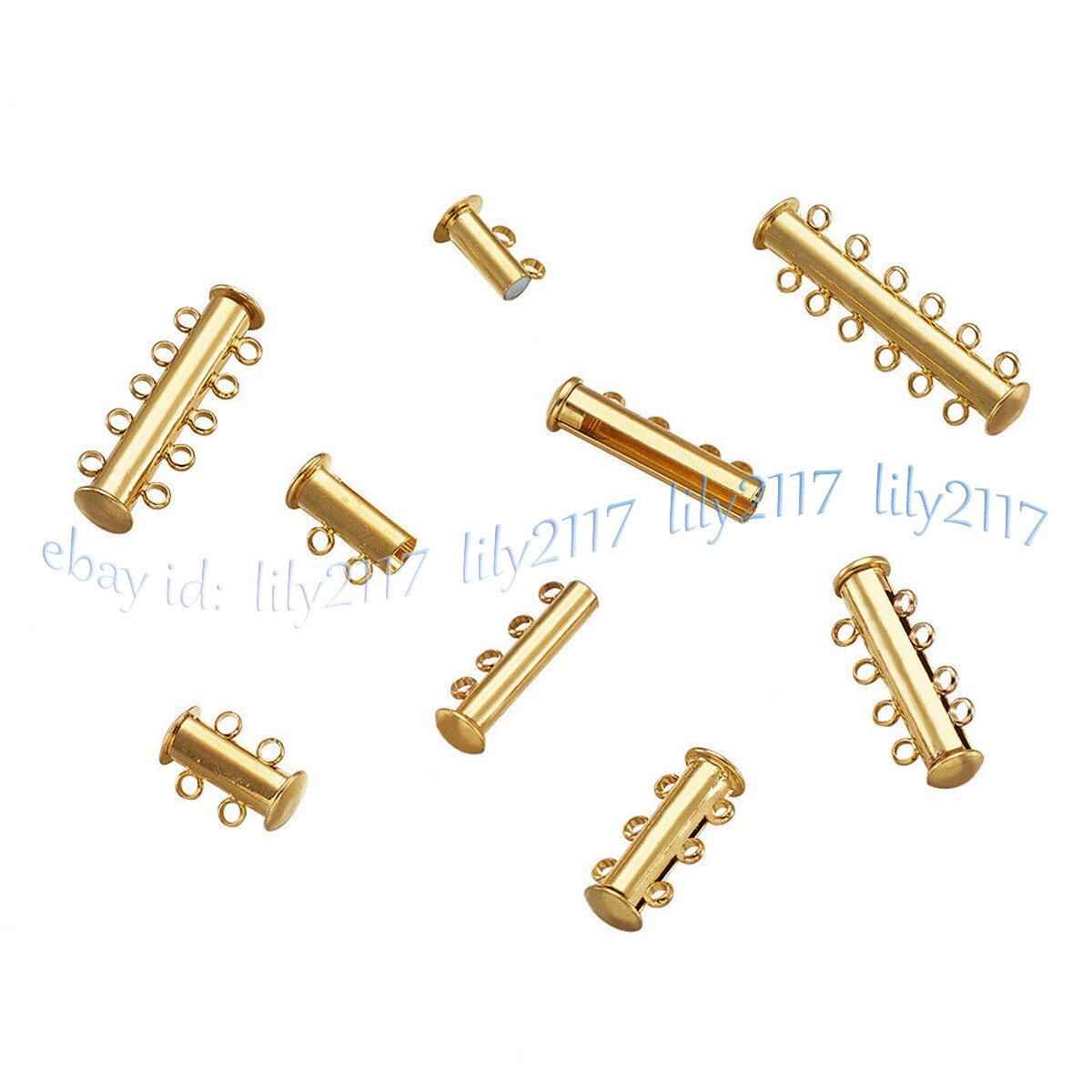 Multi-layered Magnetic Slide Lock Tube Clasps Connector For Jewelry Making DIY