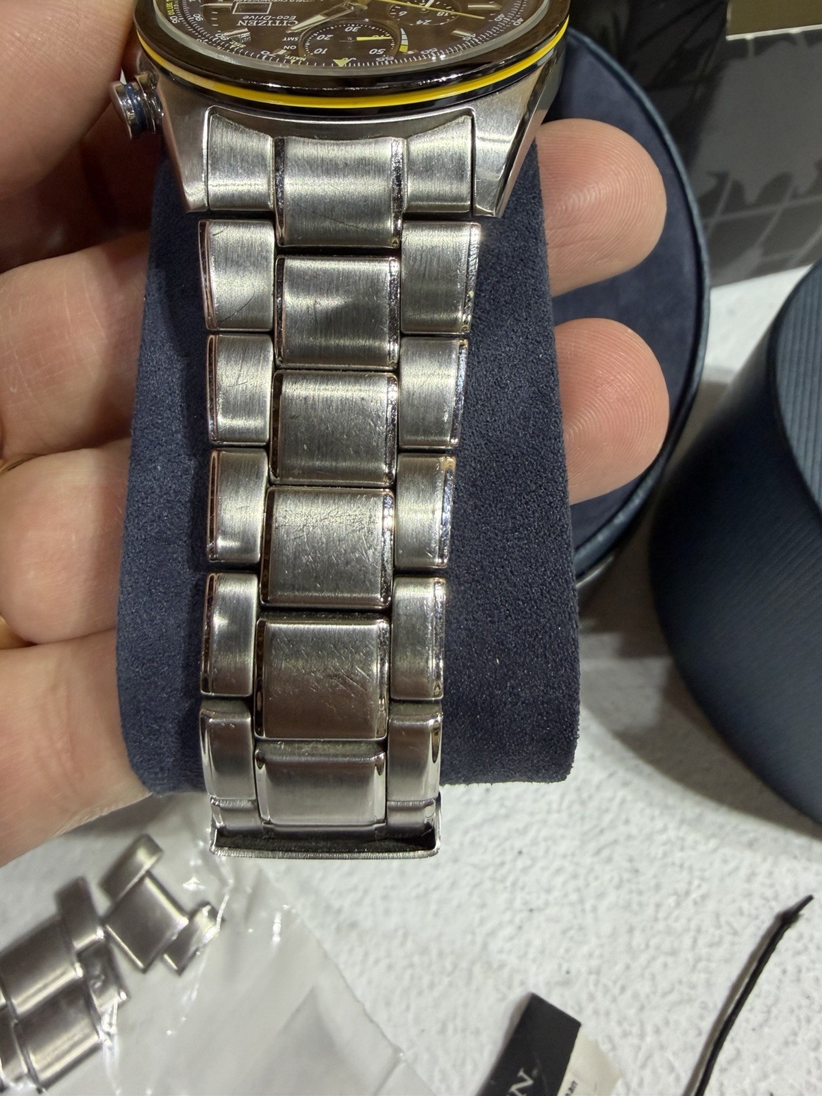Citizen Men’s Blue Angels World Chronograph Eco Drive Watch AT8020-54L