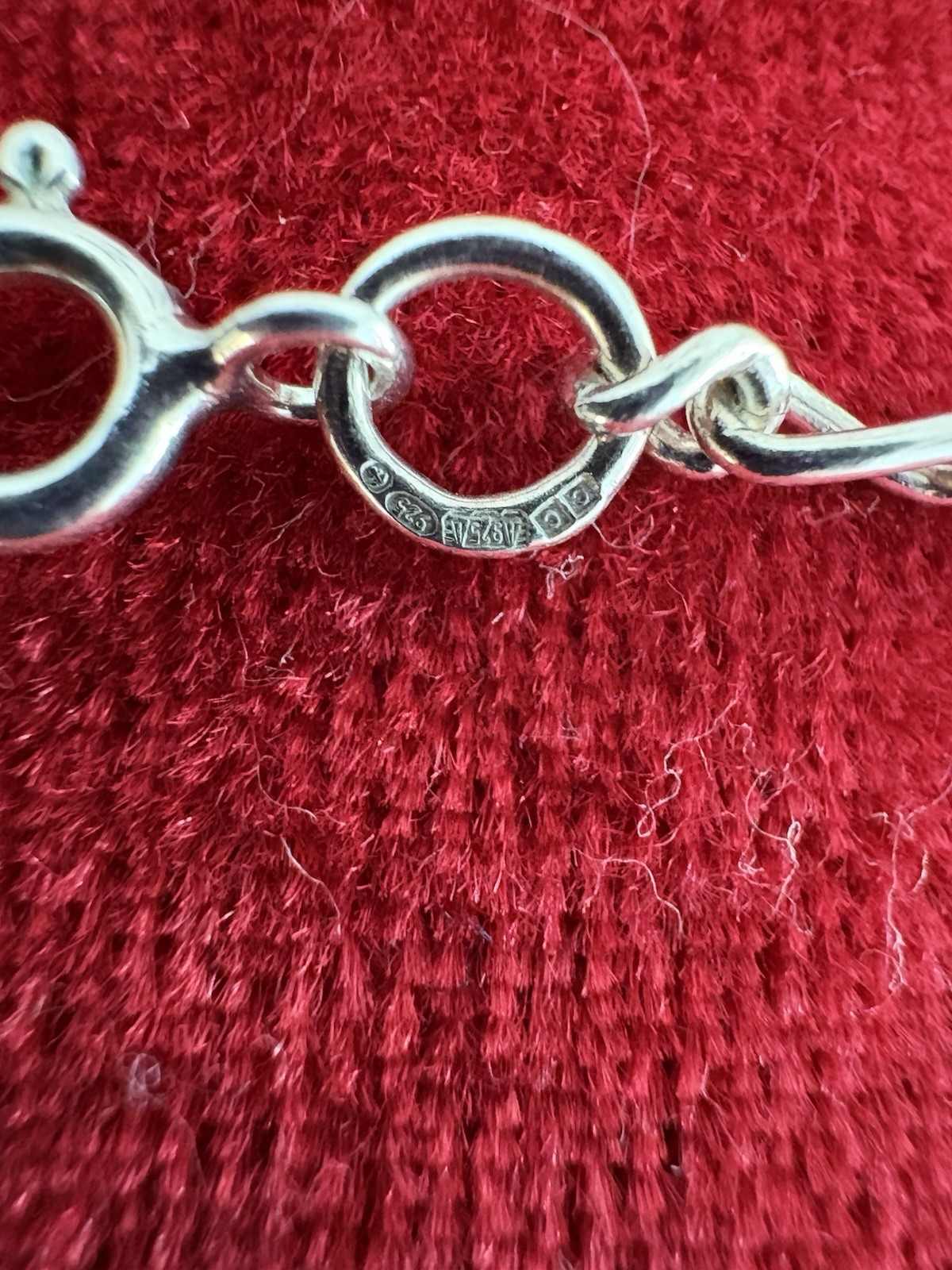 Vintage Sterling Silver Figaro Chain Hallmarked 51cm