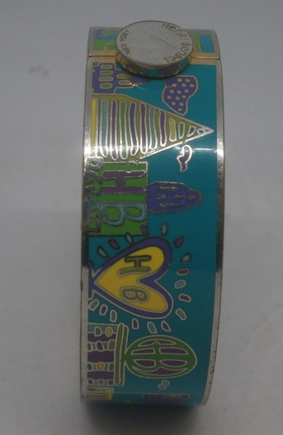Henri Bendel Enamel Bangle Bracelet Cuff New York Rare – Free Postage!!