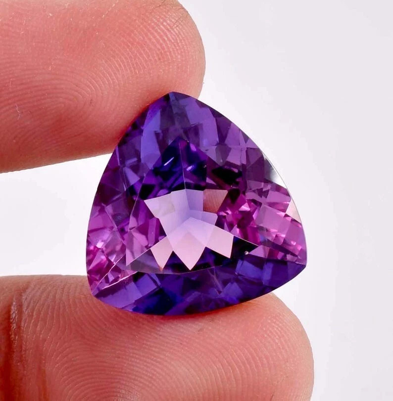 9.50 Ct Natural Ceylon Purple-Pink Sapphire Certified Trillion Loose Gemstone