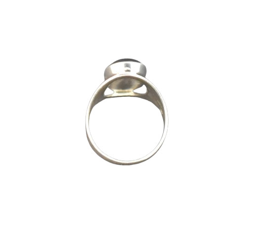 Oval Shaped Black Onyx Ring 925 Sterling Silver Large Statement Natural Gemstone
