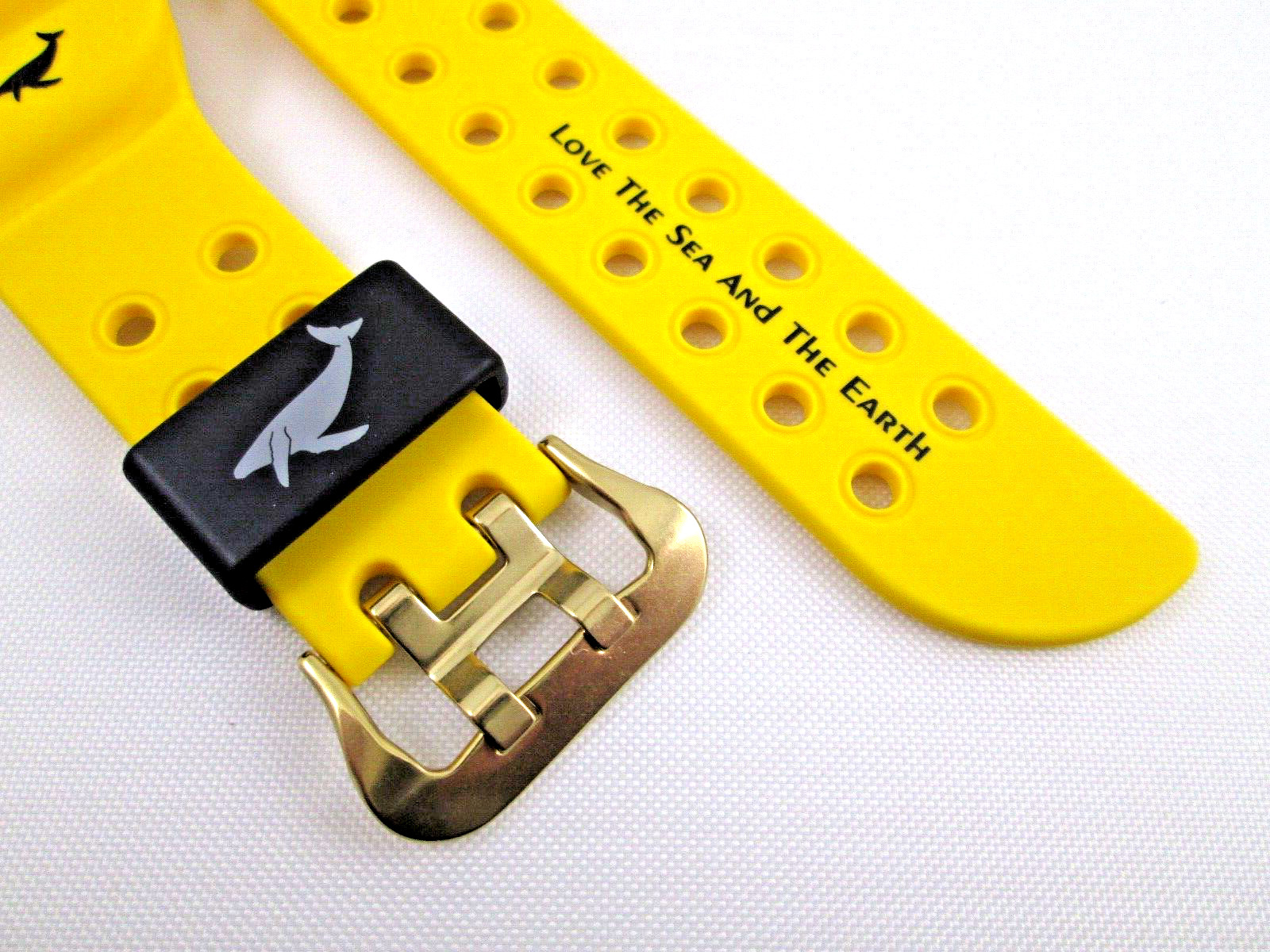 Genuine Casio G-Shock Frogman I.C.E.R.C GW-8200K yellow resin watch band strap