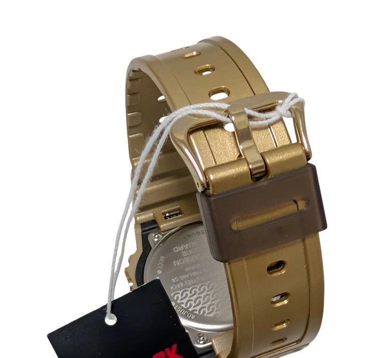 CASIO G-SHOCK DWE-5600HG-1 HIP HOP GOLD Chain Pattern Set Skeleton Black Watch