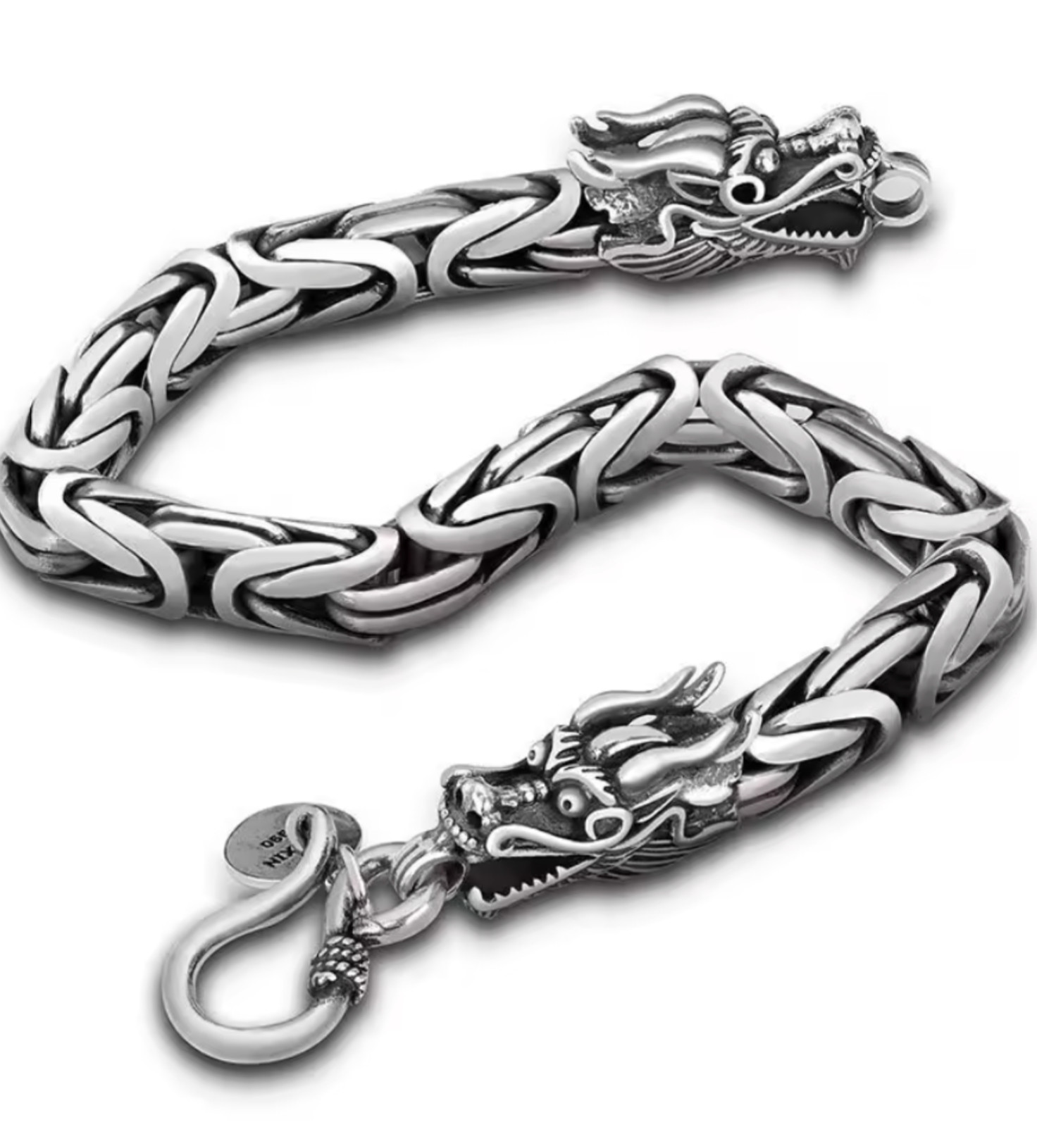Quetzalcoatl Aztec Plumbed Serpent Bracelet, 8 1/4″ Kukulkan Mayan Serpent #9