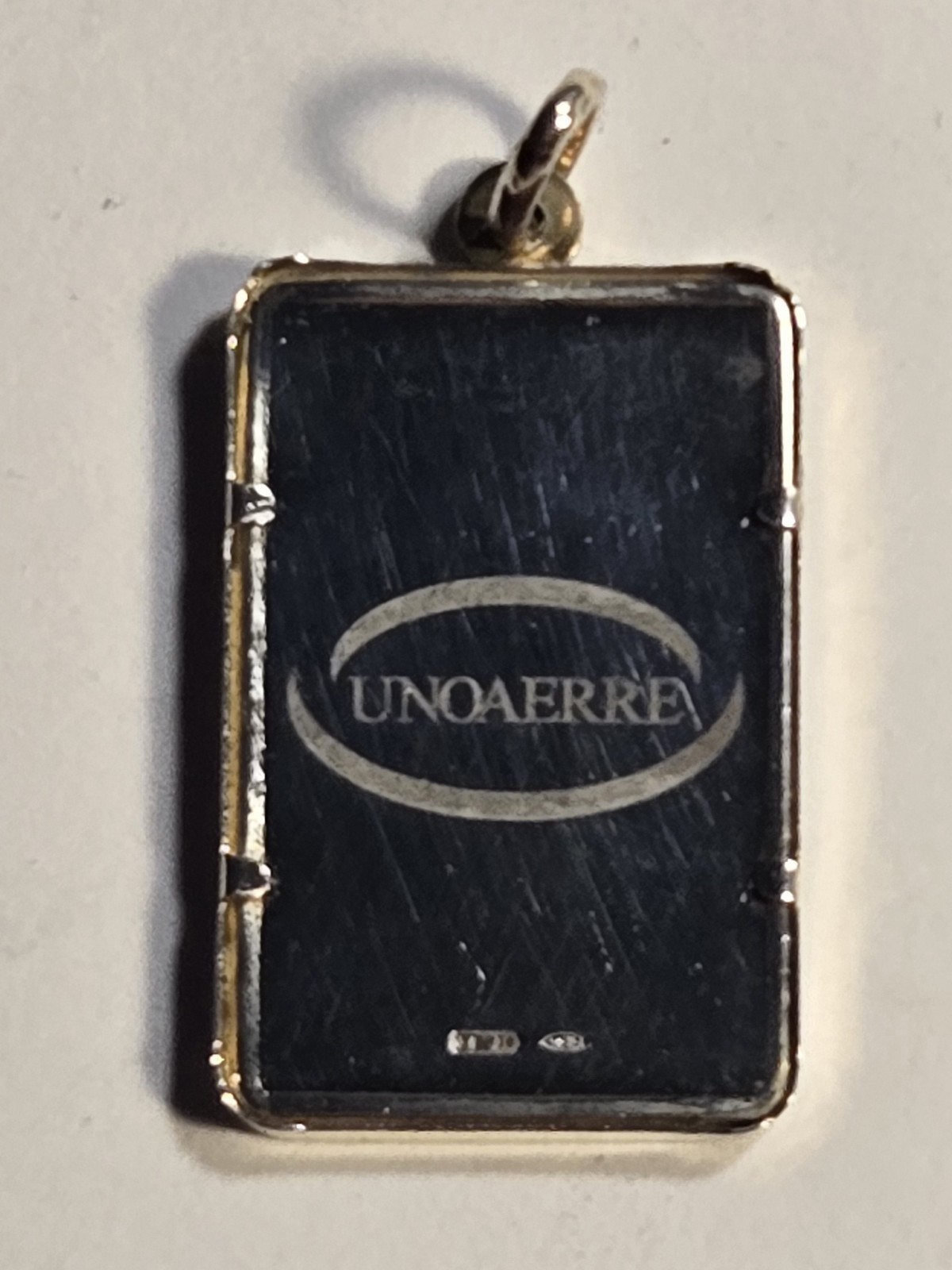 UNOAERRE USA FLAG 5g Fine Silver .999 Rectangle Ingot Pendant