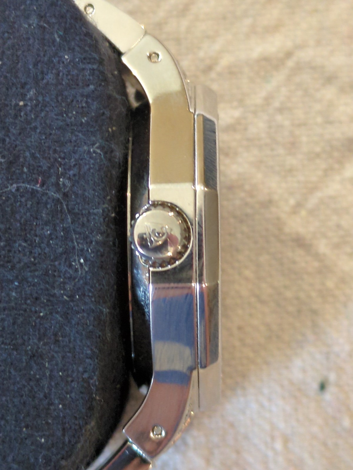 Silver Croton Vintage Rhinestone Stainless Steel Automatic Watch. Brand New!!