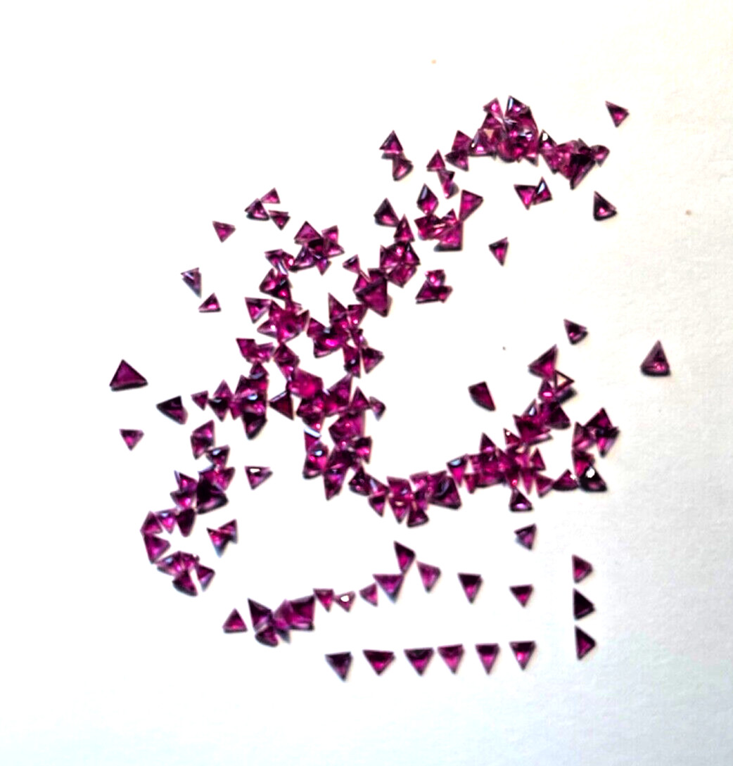 LOT GENUINE TRIANGLE SHAPE RUBIES 5.00 CARATS 2-4.7MM BELOW WHOLESALE!