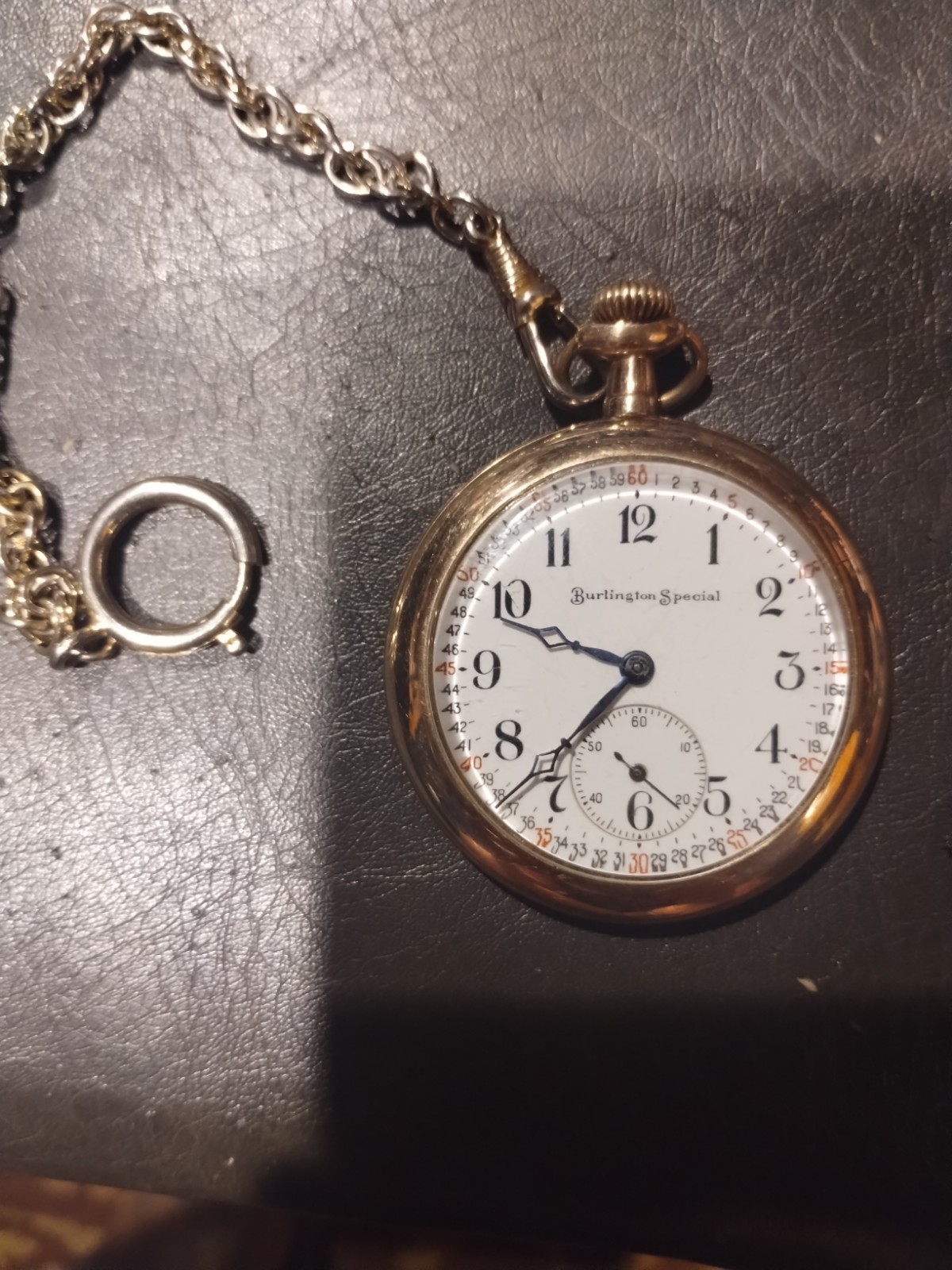 1914 Illinois Burlington Special 19 J Size 16s Pocket Watch Gold Filled Runs