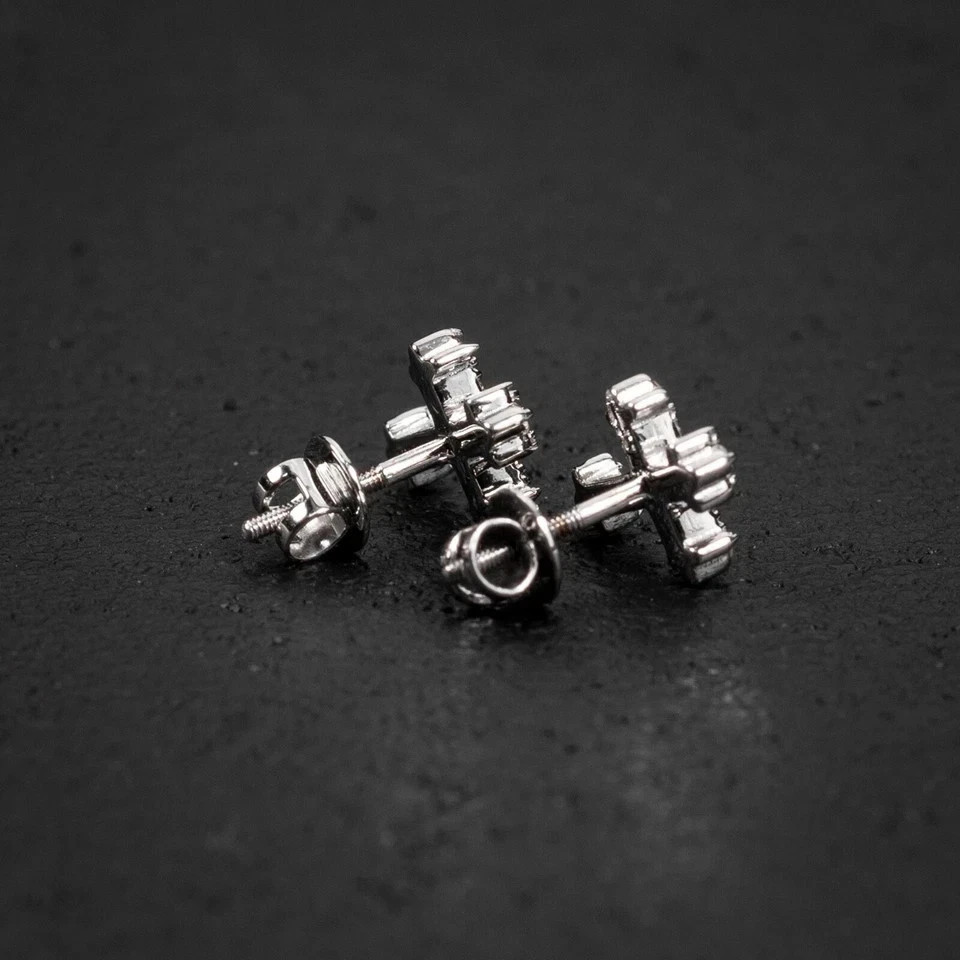 Engagement Stud Earrings Round Cut Simulated Diamond 925 Starling Silver