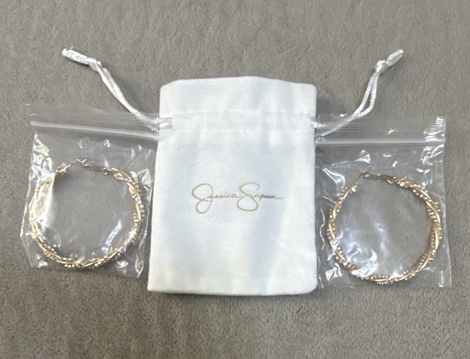 Spiral Hoop Earrings Gold Tone Twisted Hoop Earrings With Crystal Embellishments