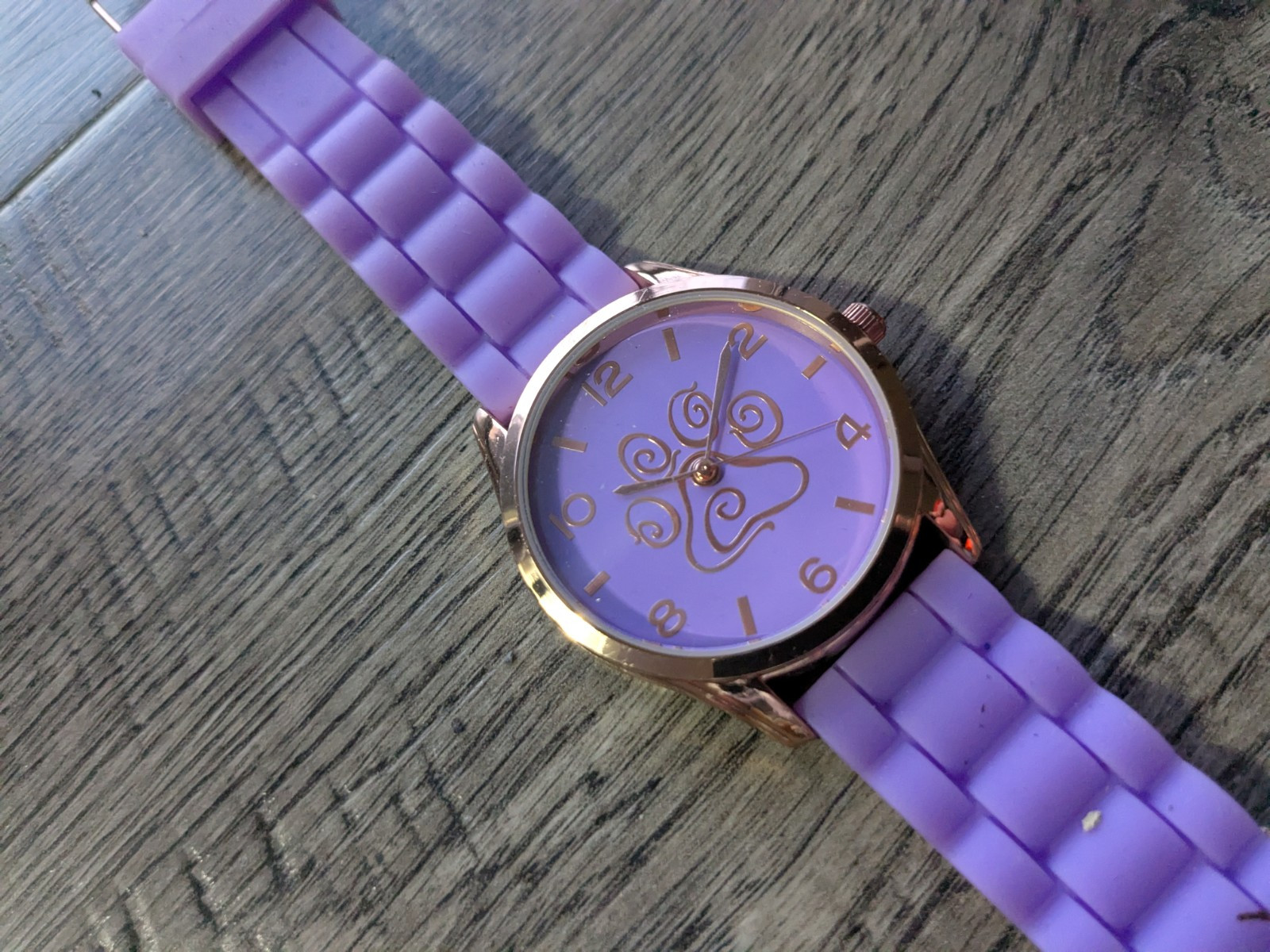 THE ANIMAL RESCUE Paw Watch Purple Tone New Battery