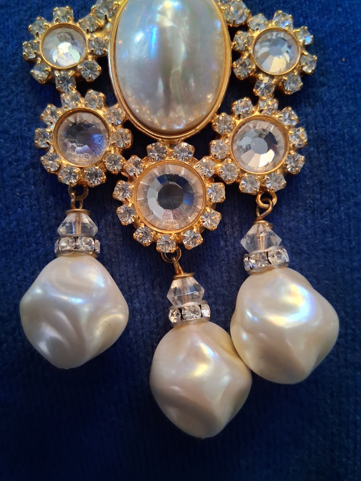 Magnificent Pr. VRBA ” Pearl / Diamond” Earrings
