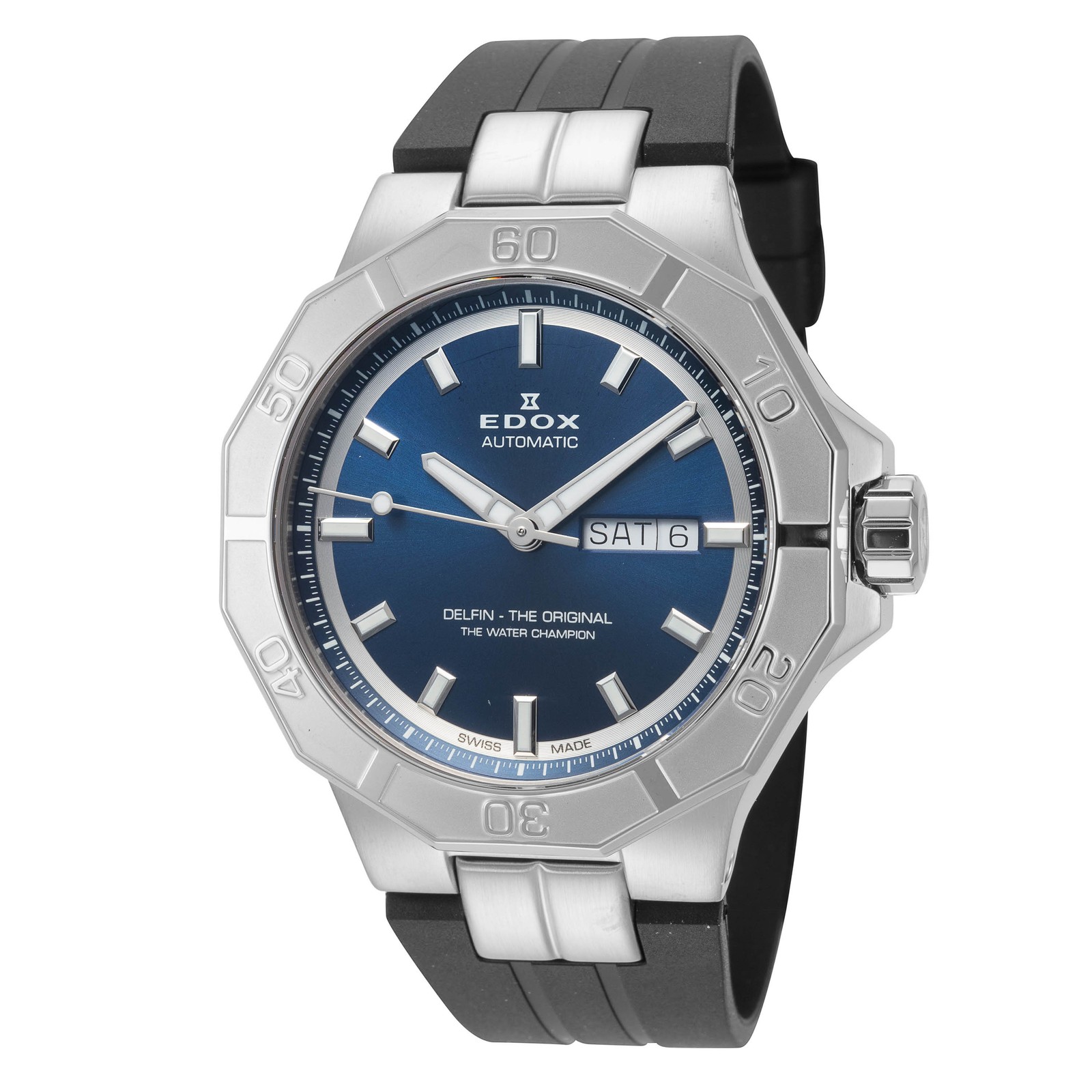 Edox Men’s Delfin The Original 43mm Automatic Watch 88008-3CA-BUIN