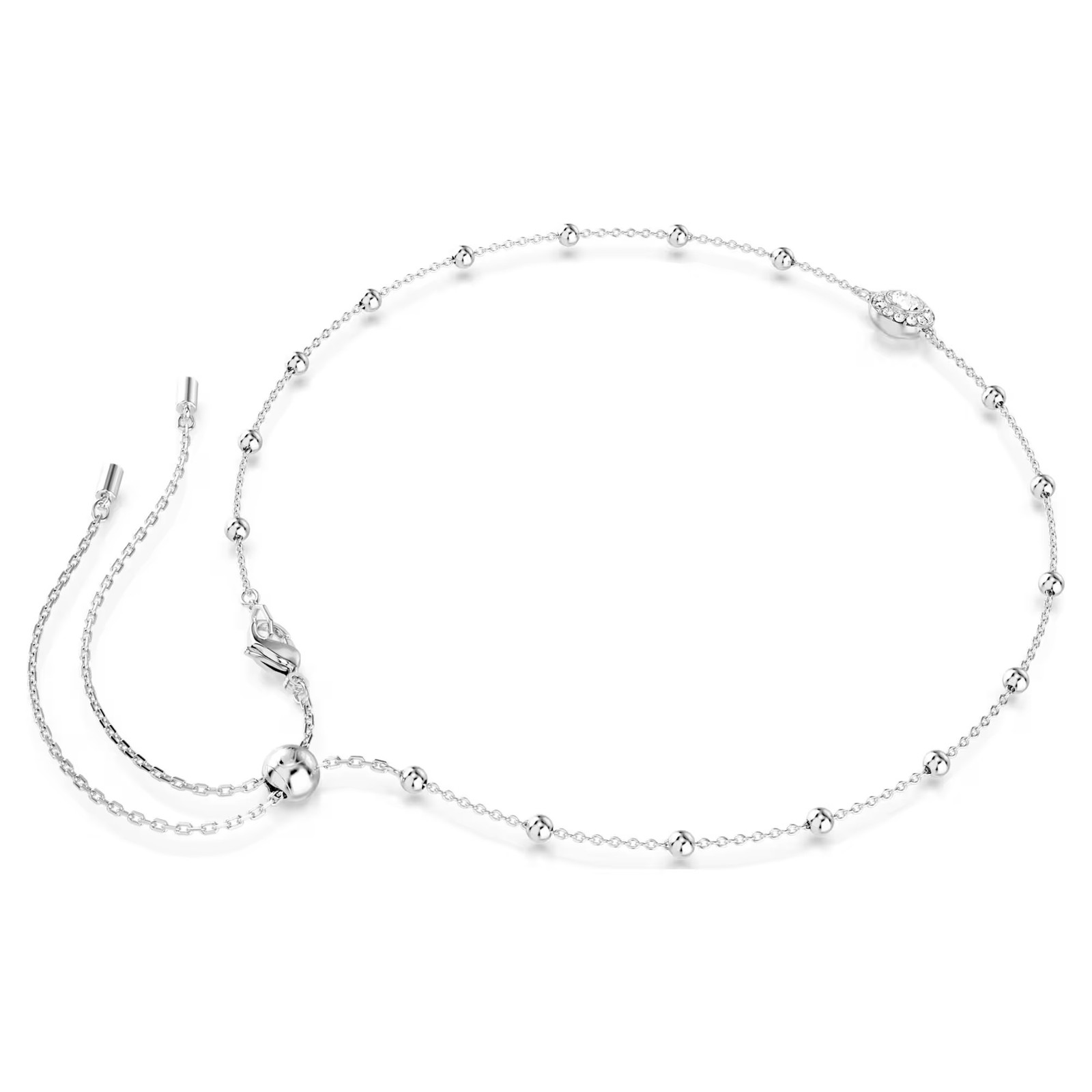 Swarovski Crystal Una Angelic Pendant, Round Cut, White, Rhodium Plated 5733116