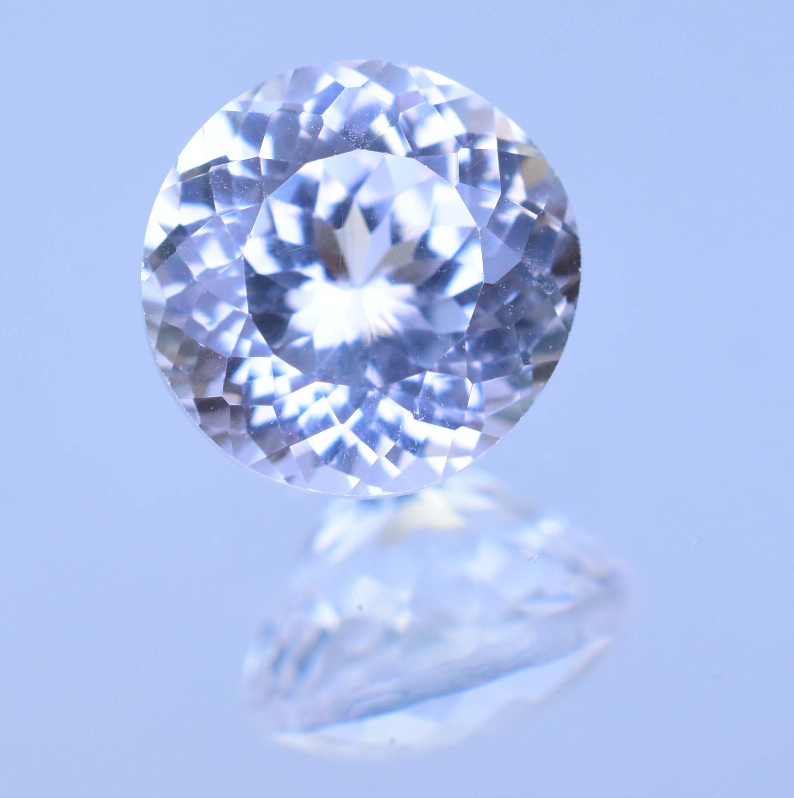 Natural 8.20 Ct White Montana Sapphire Round Cut Certified Rare Loose Gemstone