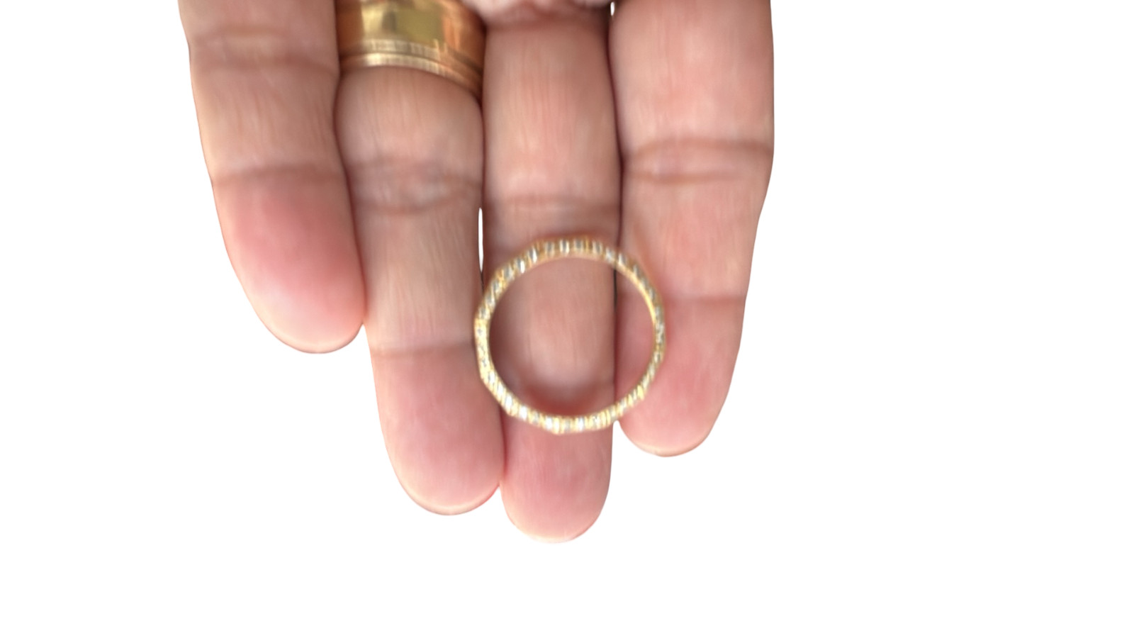 18k Gold and Diamond Baume Mercier Watch Bezel for Parts