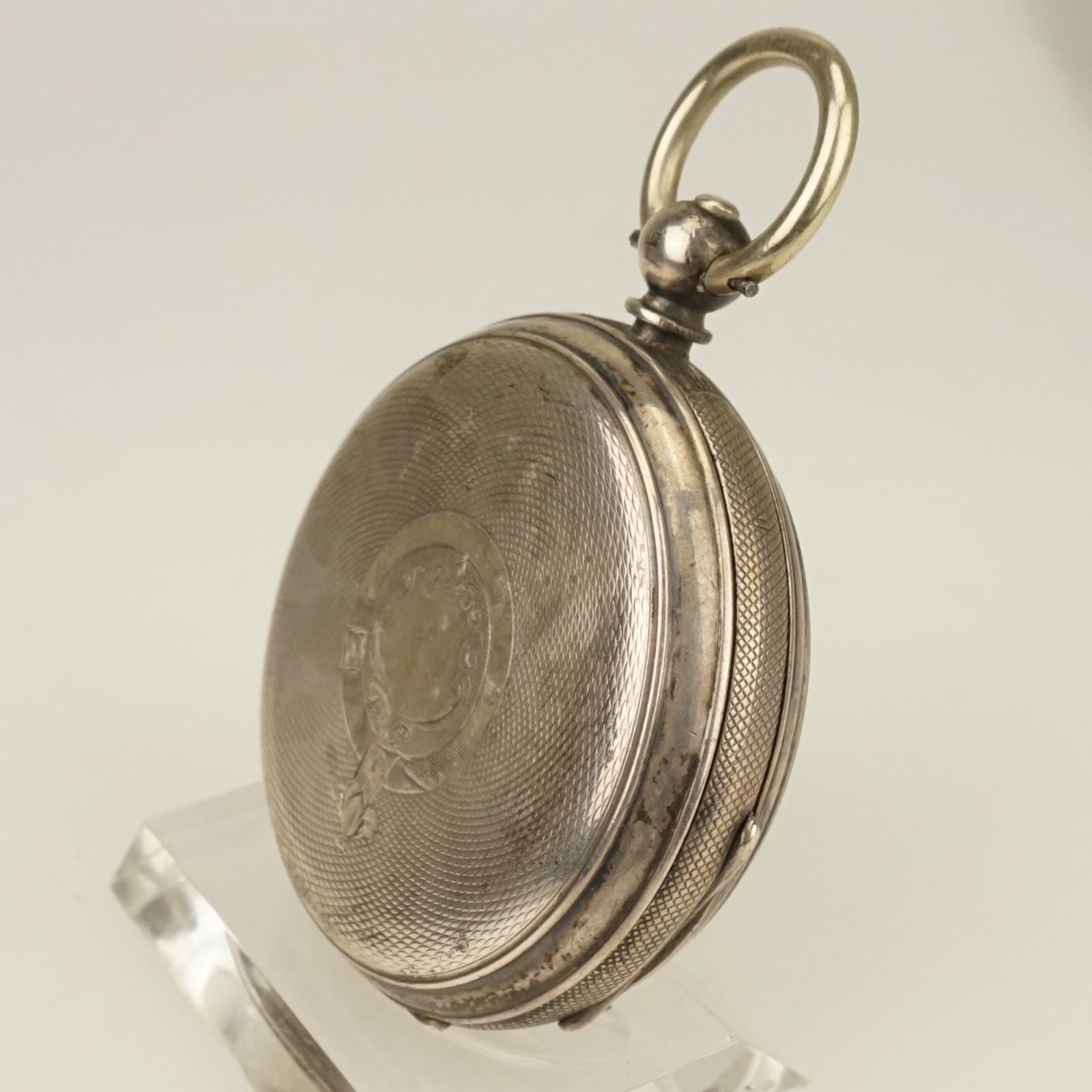 114g. Silver Antique Fusee Pocket Watch Men’s no duplex chronometer repeater RAR