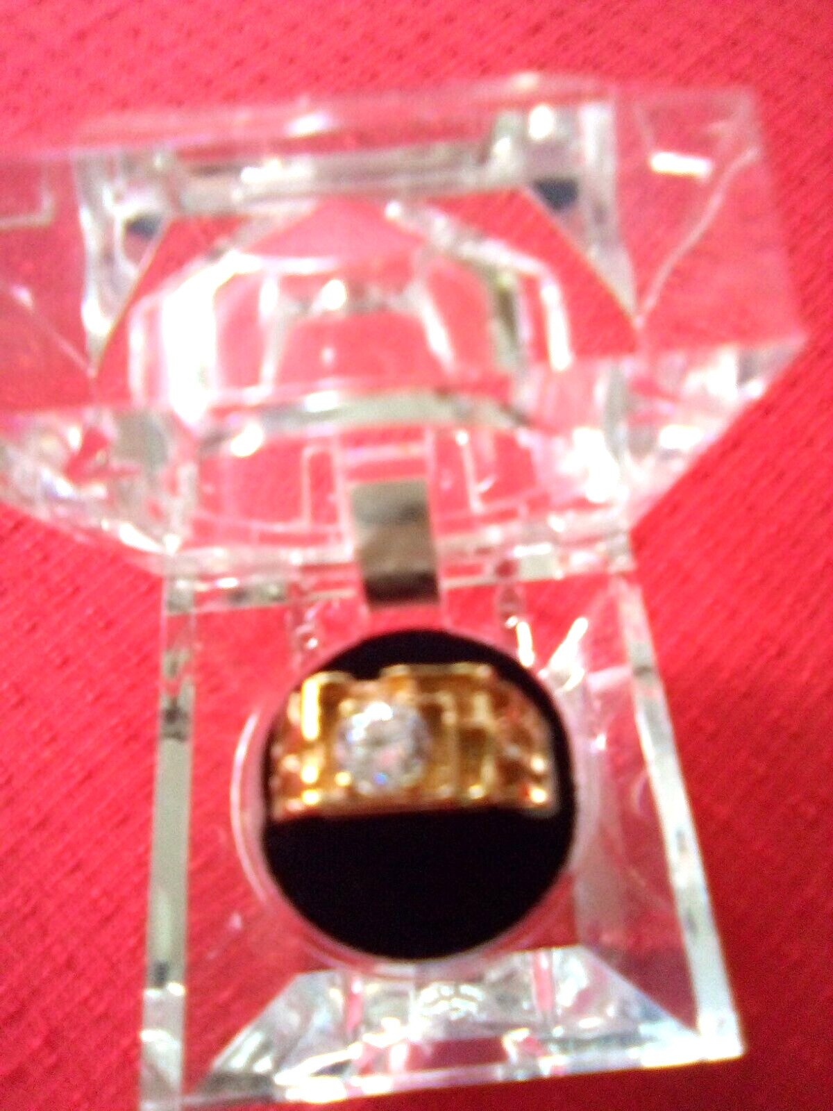 Beautiful Men’s Artificial Diamond Decor Party Ring, Trendy Gift Size 11