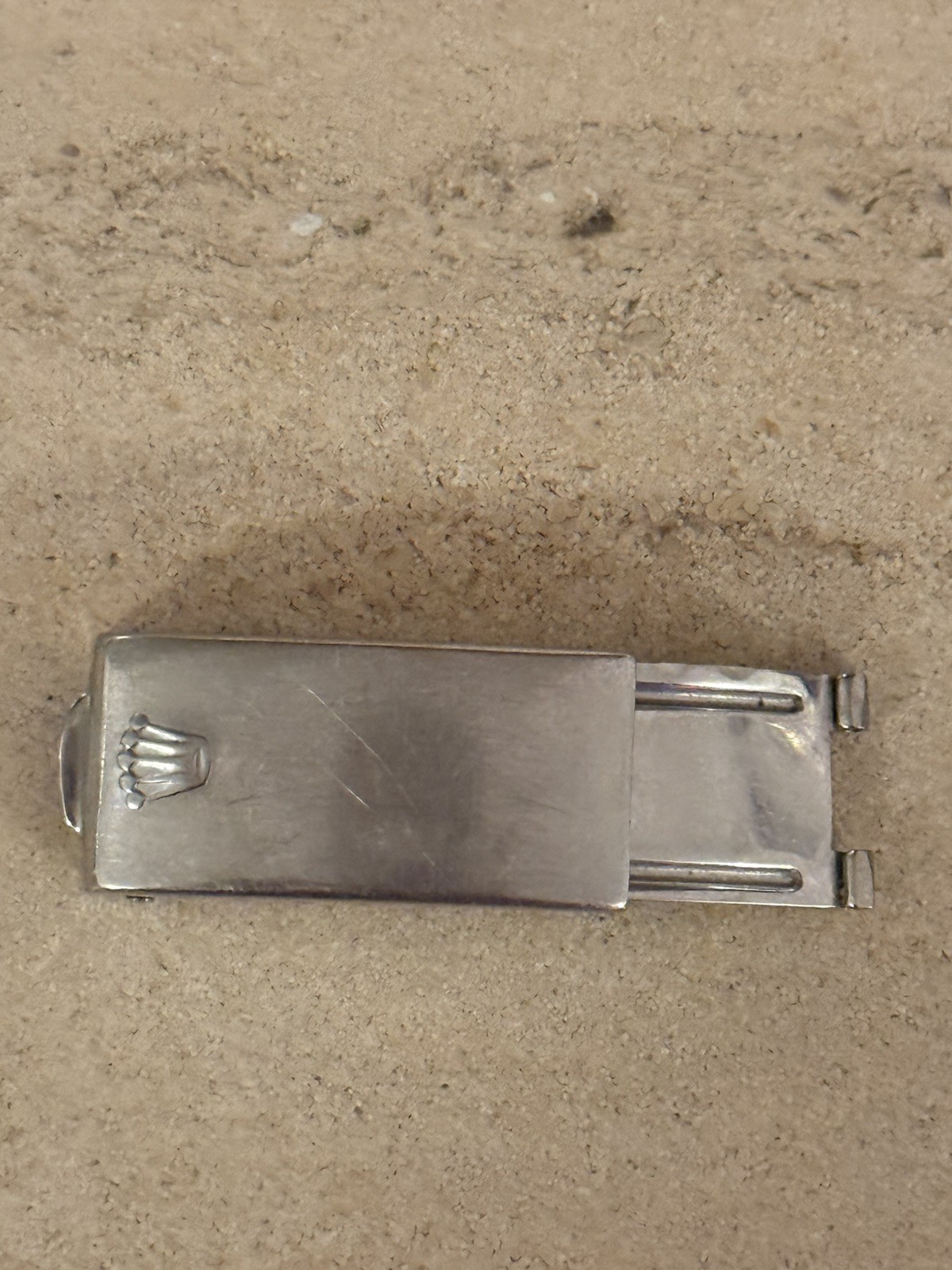 Rolex 1972 13mm Watch Bracelet Clasp Parts Original Used Steel (V46)