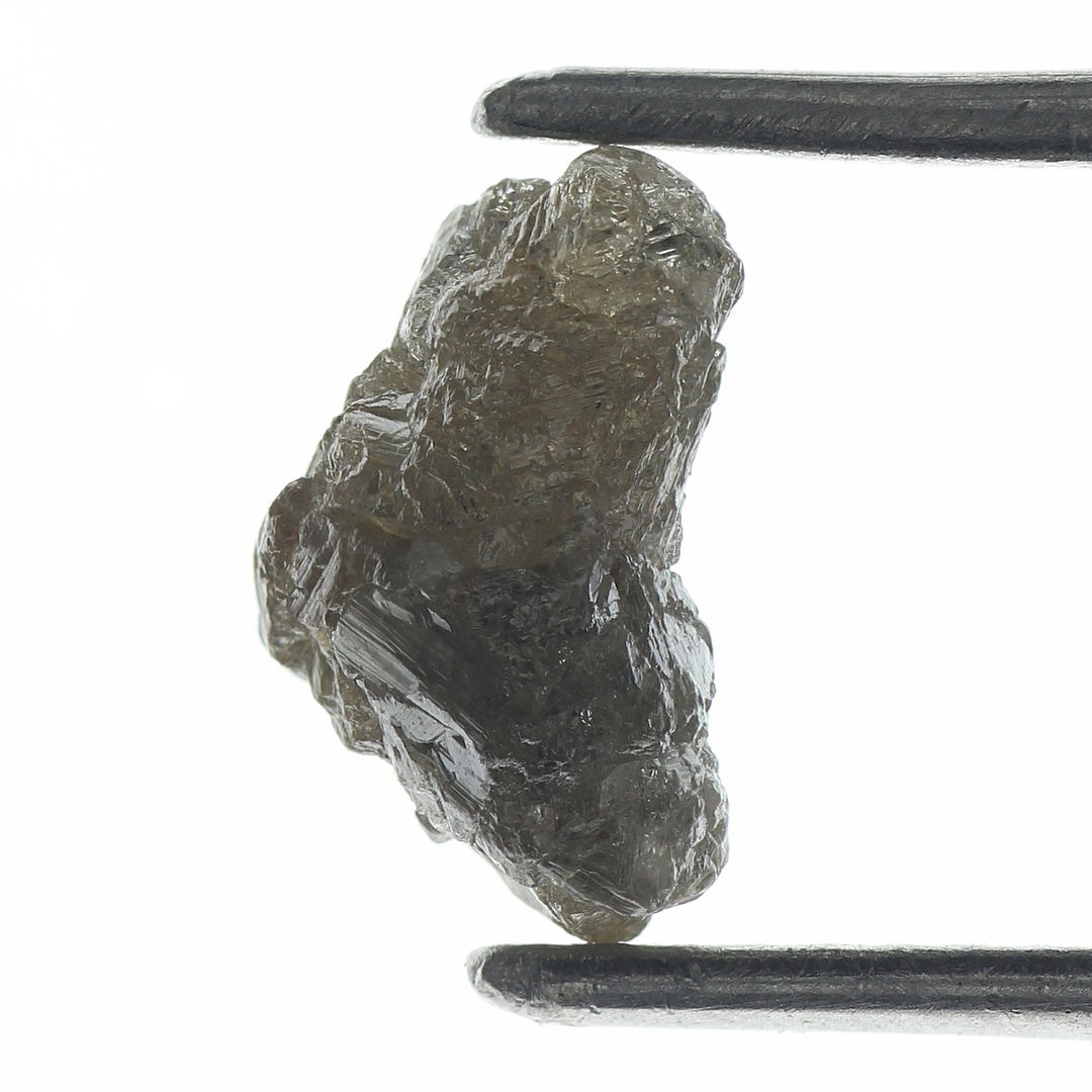 Raw 2.16 Carat Natural Loose Grey 9.66×6.26×4.97MM Rough Diamond