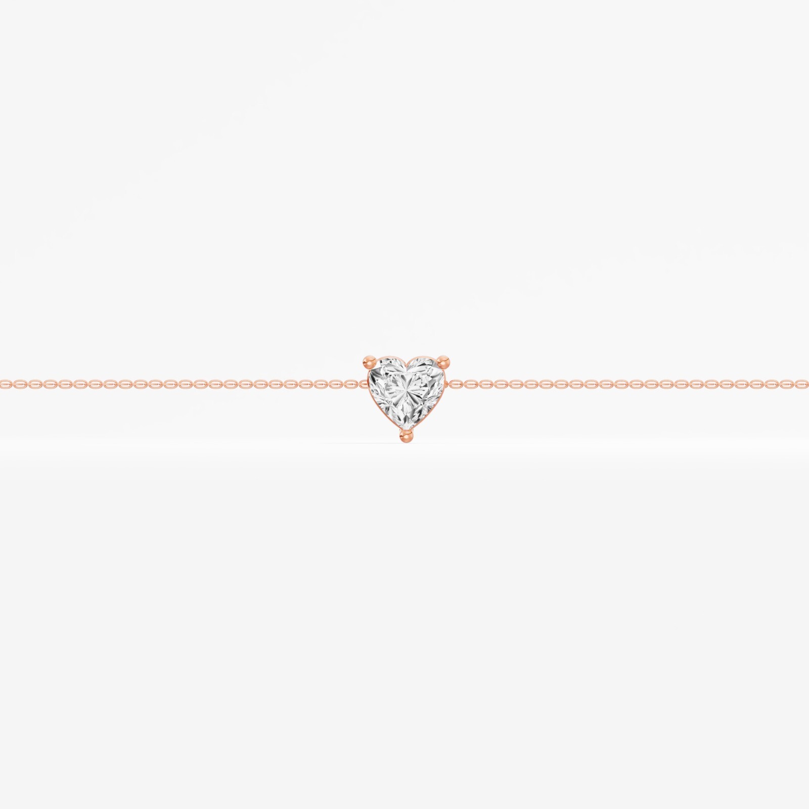 0.27 ct Lab Created Heart Diamond Classic Fashion Bracelet in 14K Yellow Gold