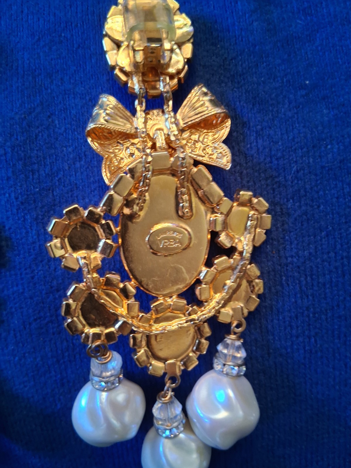Magnificent Pr. VRBA ” Pearl / Diamond” Earrings