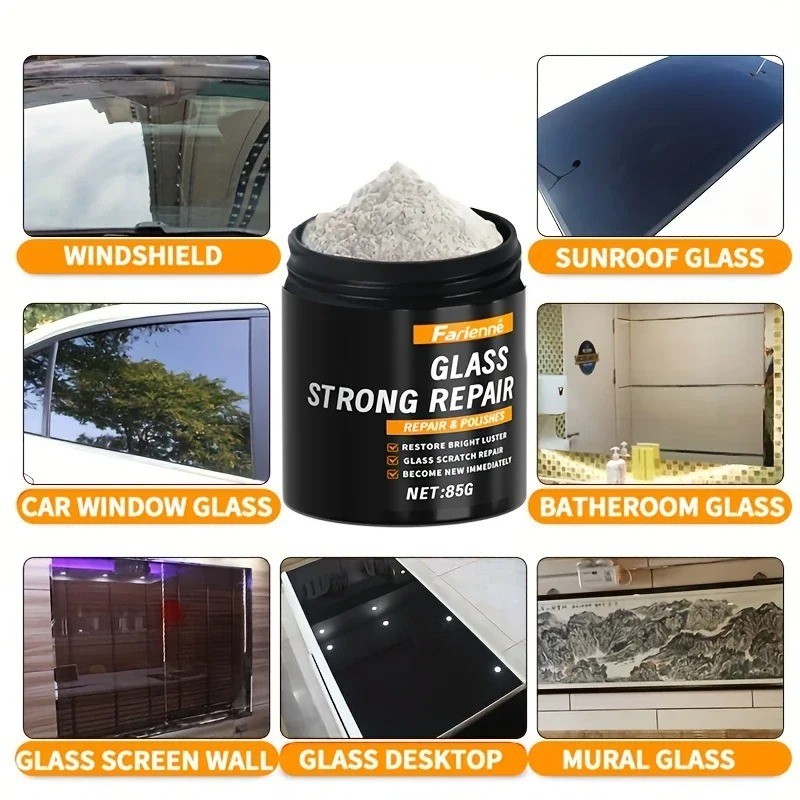 Glass Polishing Powder Scratch Repair Restore Clarity Brightness