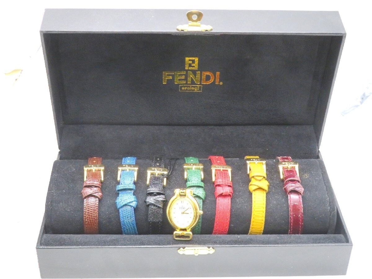 [Exc+5 w/Box] Fendi 640L Chameleon Change Bezel 7 Colors Women’s Quartz Watch