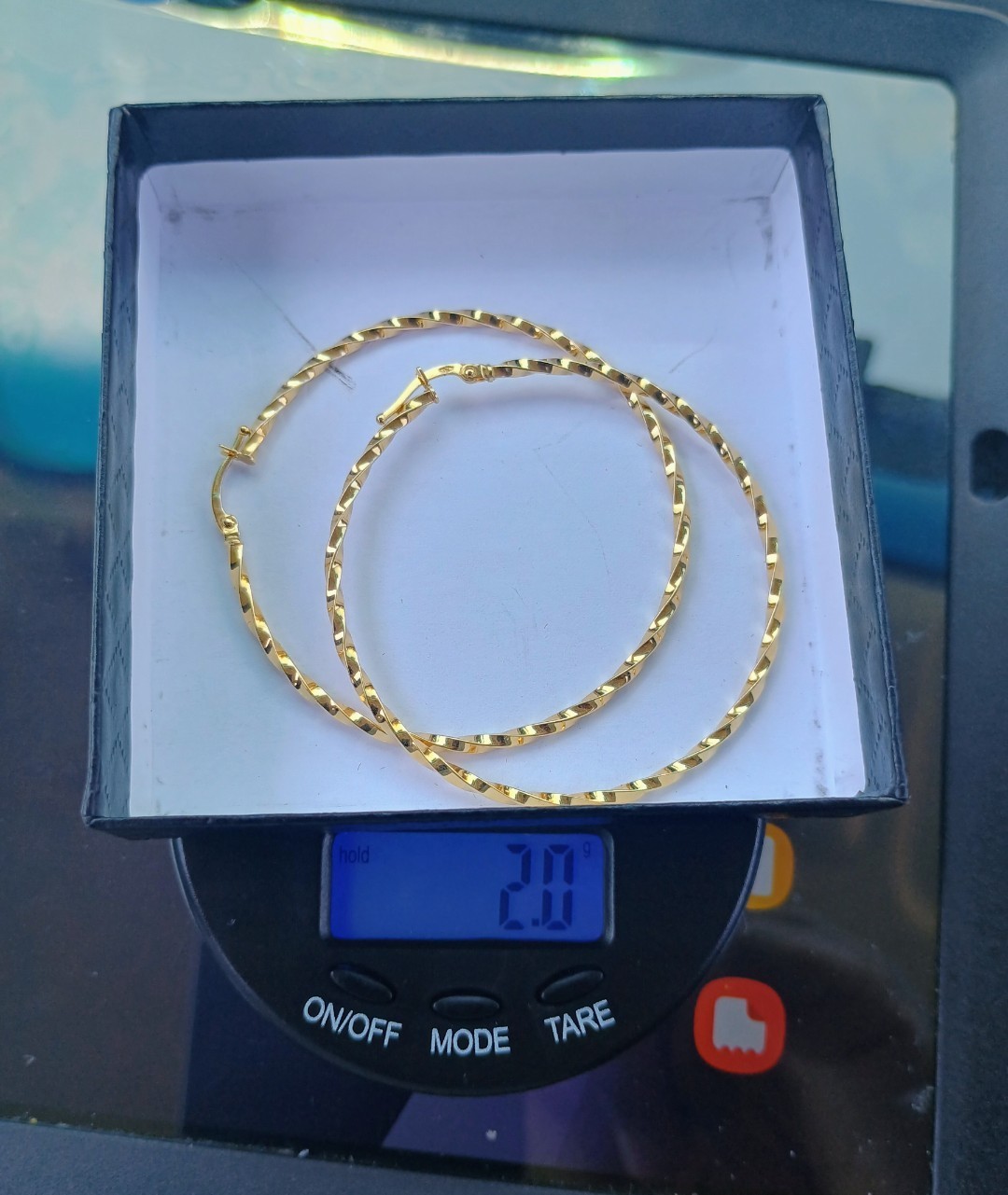 18 karat Gold Hoops Earrings 2 Gram’s
