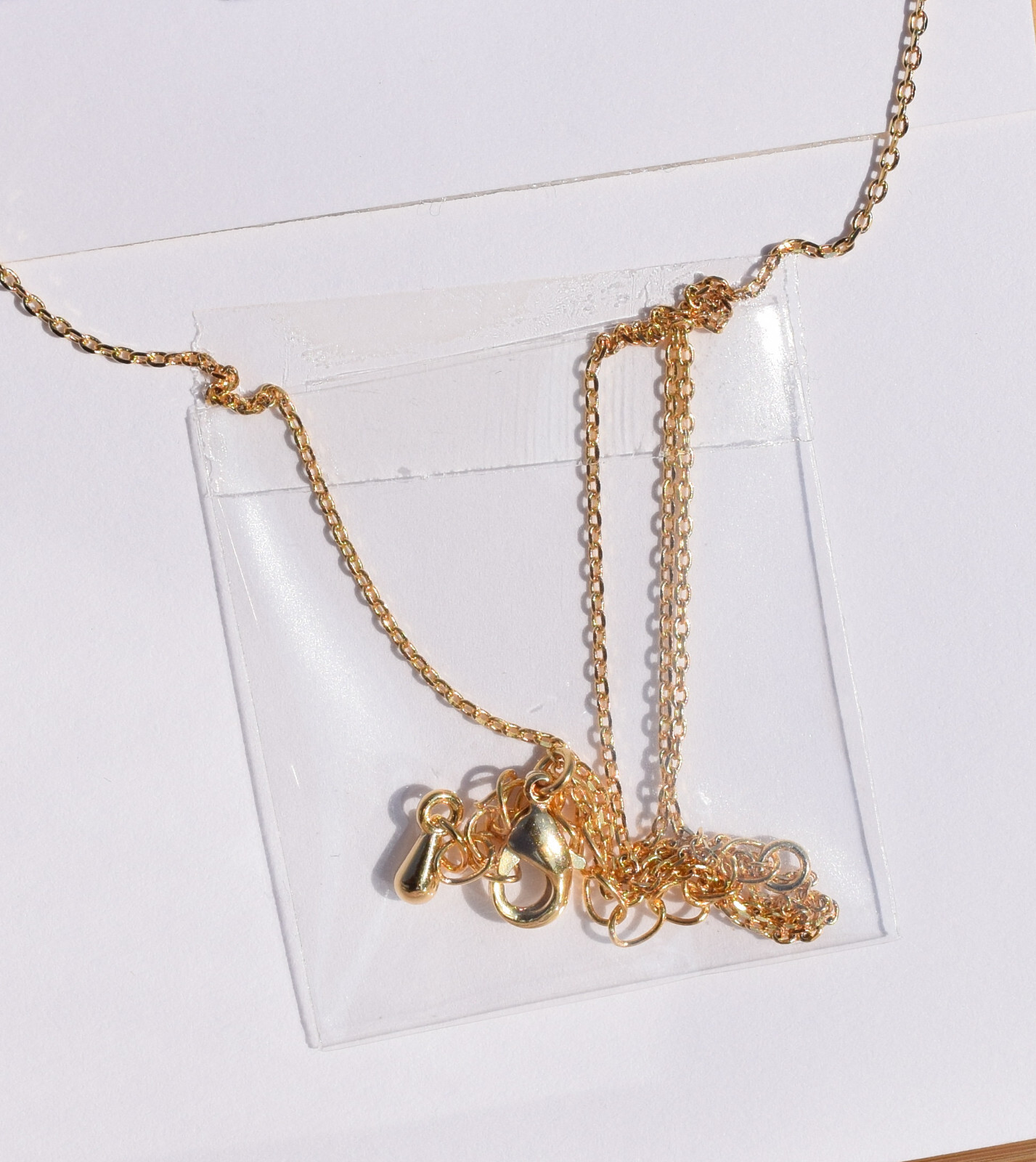 Cactus Tough Dainty 18K Gold Dipped Necklace 16 Inch Lead and Nickel Free