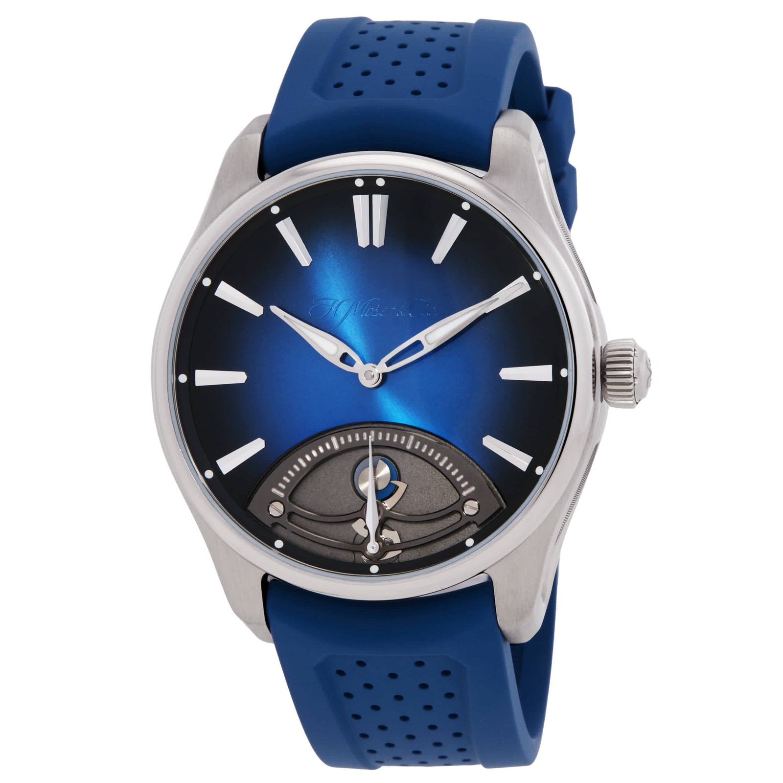H. Moser and Cie Pioneer Retrograde Seconds Midnight Blue Automatic Men’s Watch