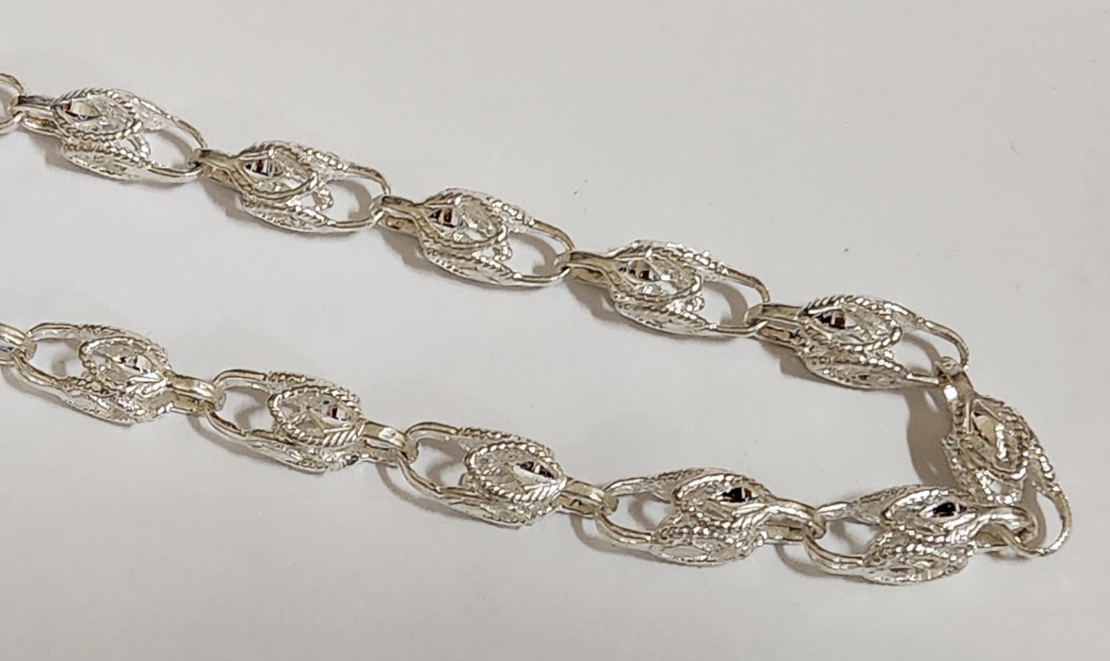 Men’s Lady’s 925 Silver Large Turkish Link Rope Chain 30in inch Long 9mm Wide