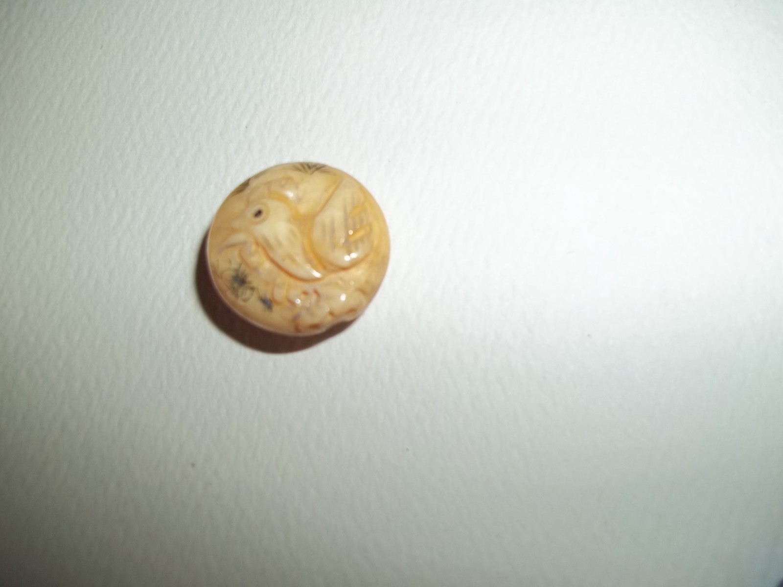 Asian style bead lot carved resin jade look glass craft beads ojime style