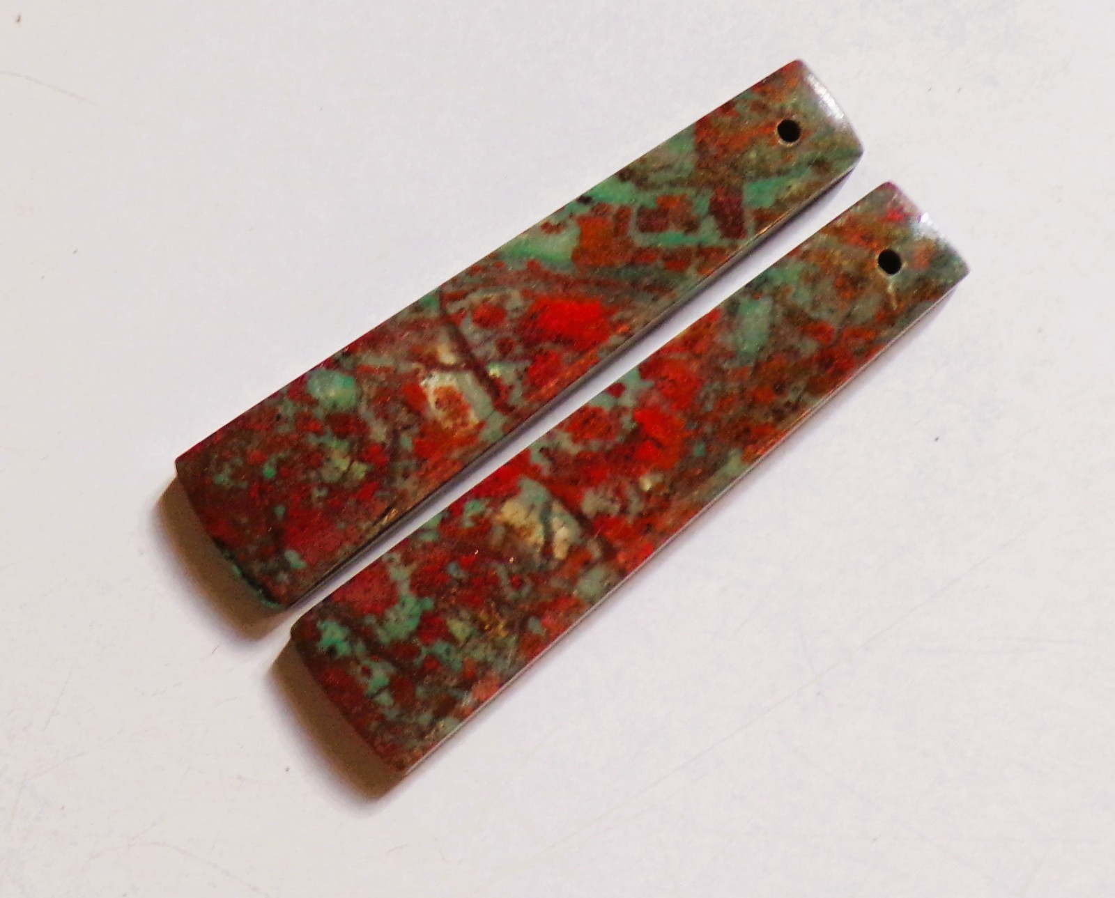 40.85 Cts Sonora Sunrise Chrysocolla Drilled Cabochon Match Pair Gemstone S-47