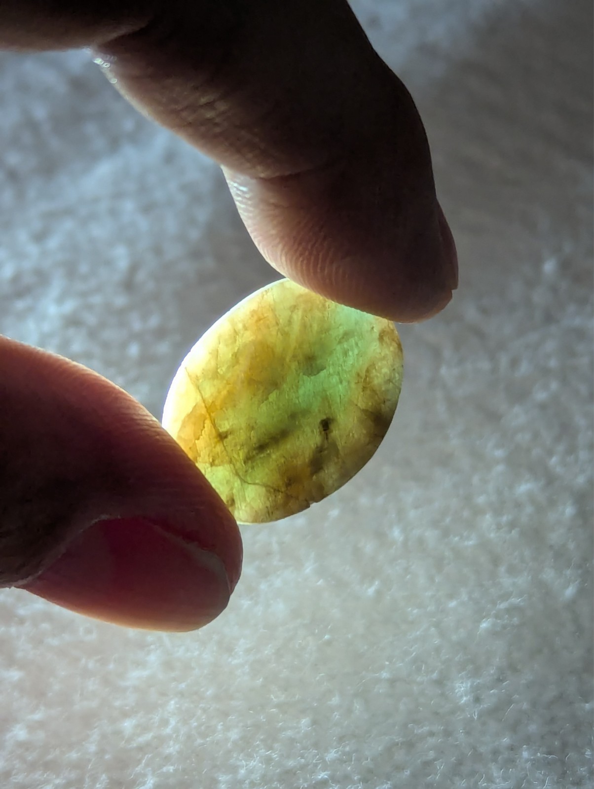 2 Amazonite Orthoclase Cabochon Gemstones 22.4 carat (4.49g) Exsolution Lamellae