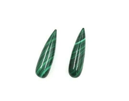 Natural Malachite Teardrop Loose Gemstone For Jewelry