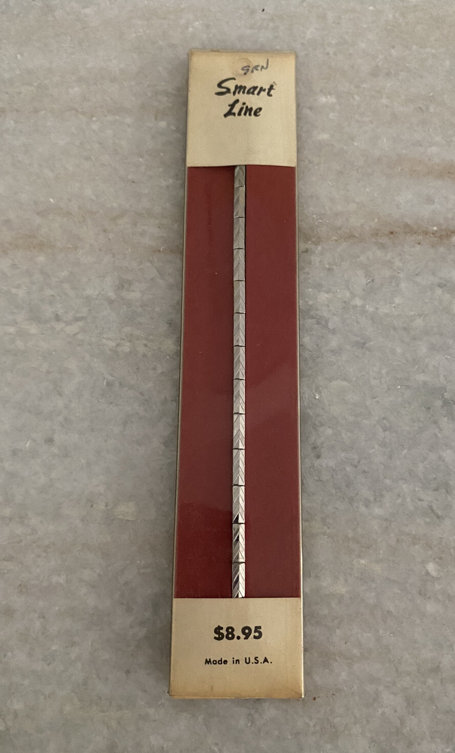 NOS 1/20 10k White Gold Filled Womans Smart Line Carl Sable Co Watch Band Strap