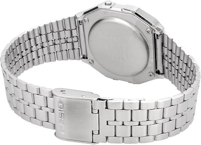 CASIO A159WA-N1 Classic Digital Watch Stainless Steel Band New Japan