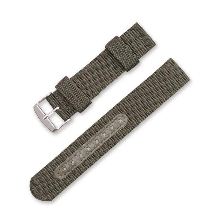 18mm 20mm 22mm 24mm Military Canvas Nylon Wrist Watch Band Strap Bracelet Sport