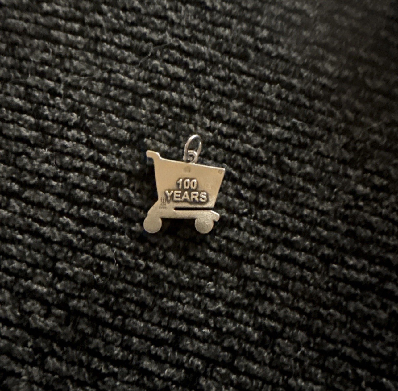Rare 100 Years James Avery HEB Shopping Cart Sterling Silver Charm