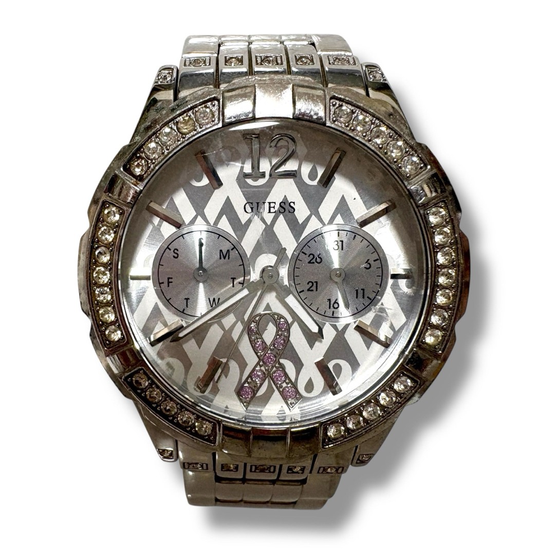 Function Confirmed GUESS Ladies’ Wristwatch Sparkling Pink