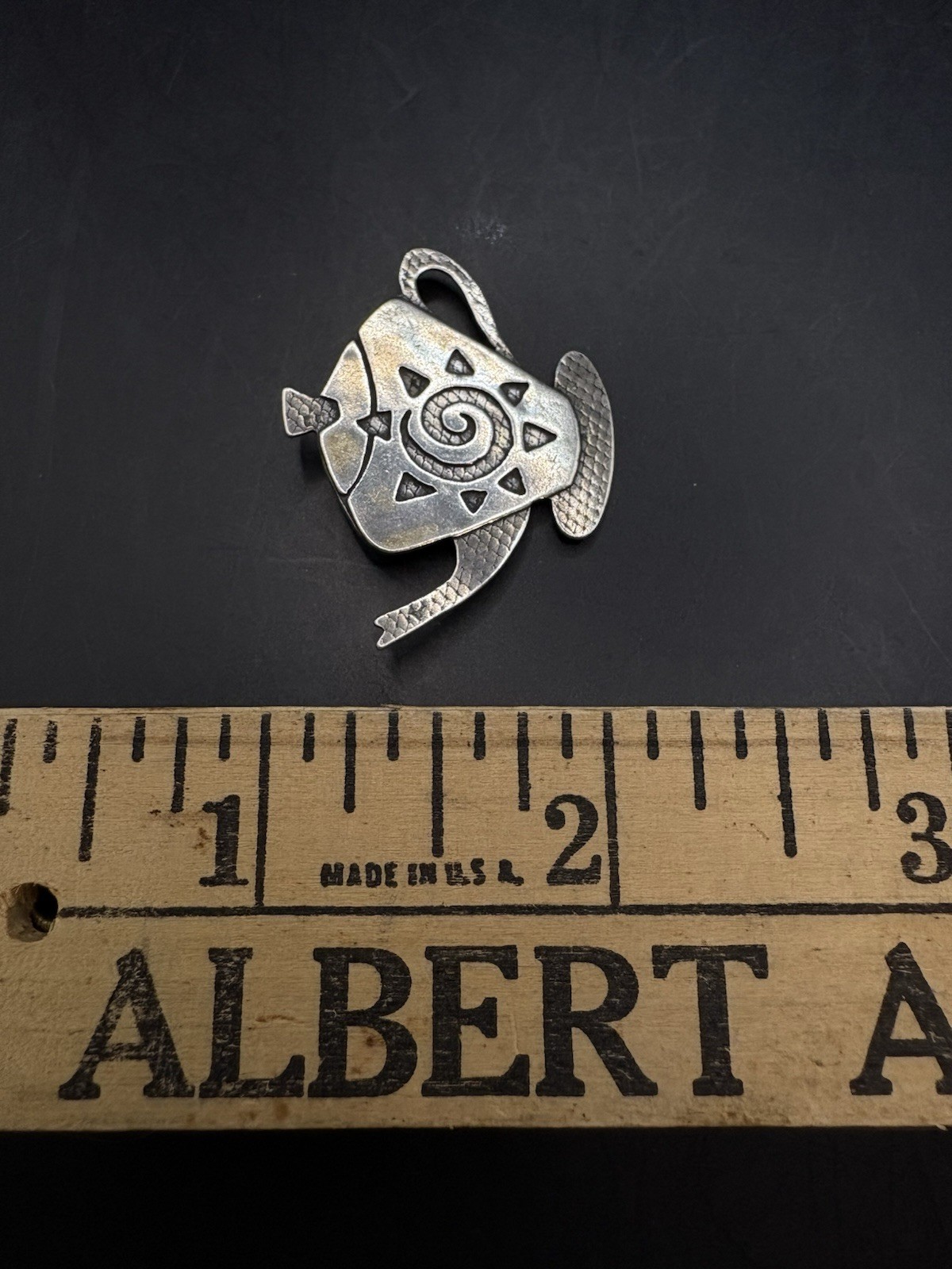 Vintage Artisan Studio Sterling Silver Teapot Brooch Pin Estate 925