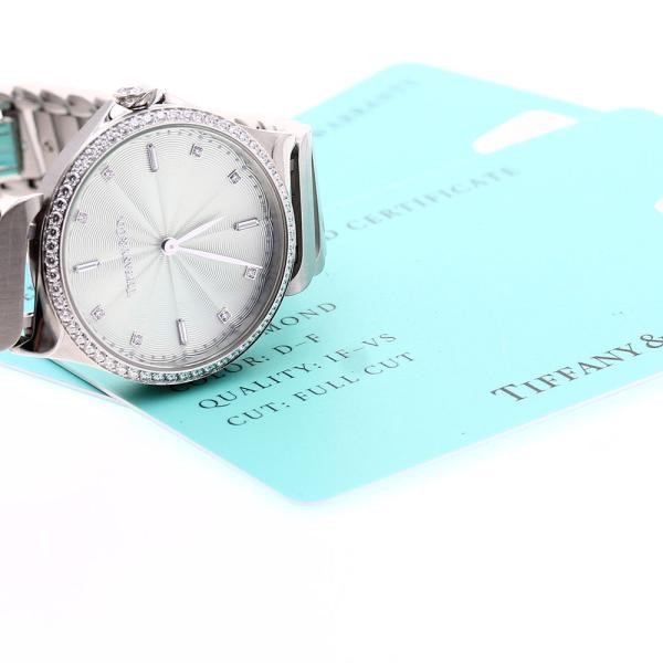 Tiffany & Co. Metro 2-Hand 60874859 28mm SS Silver Dial Quartz Watch #C5675