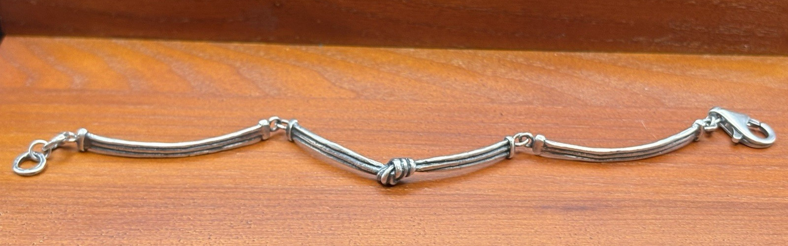 Silpada Oxidized 925 Sterling Silver Love Knot Link Bracelet B2826 Israel