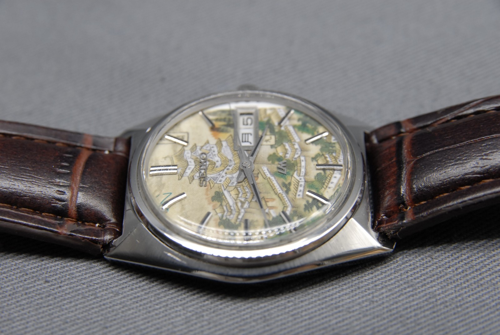 CLA’d [EXC+5] Vintage SEIKO Lord Matic 5606-7000 LM 35mm UKIYOE AT Men’s Watch