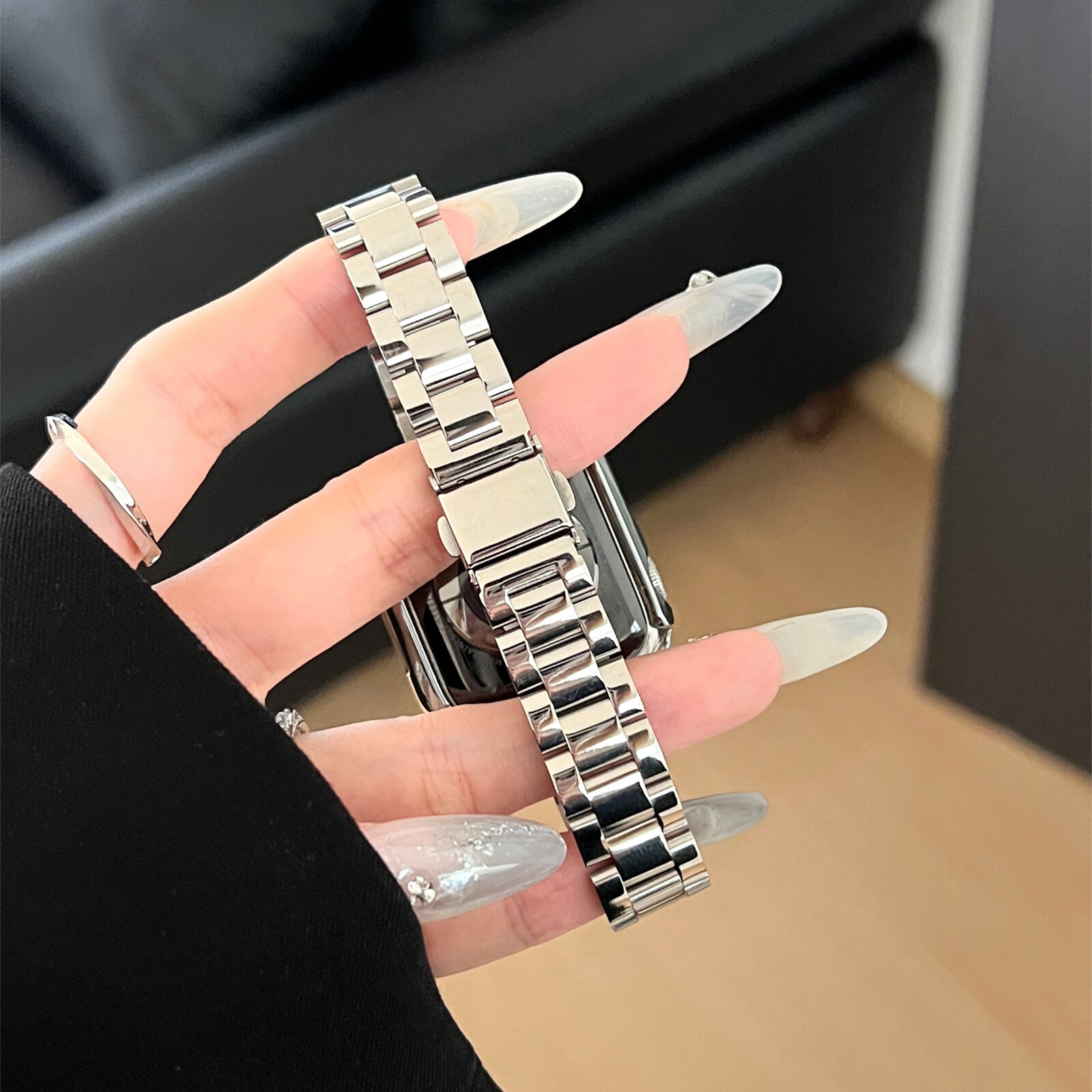 Thin Stainless Steel Metal Band For iWatch Ultra SE Series 10/9/8/7/6/5/4/3/2/1