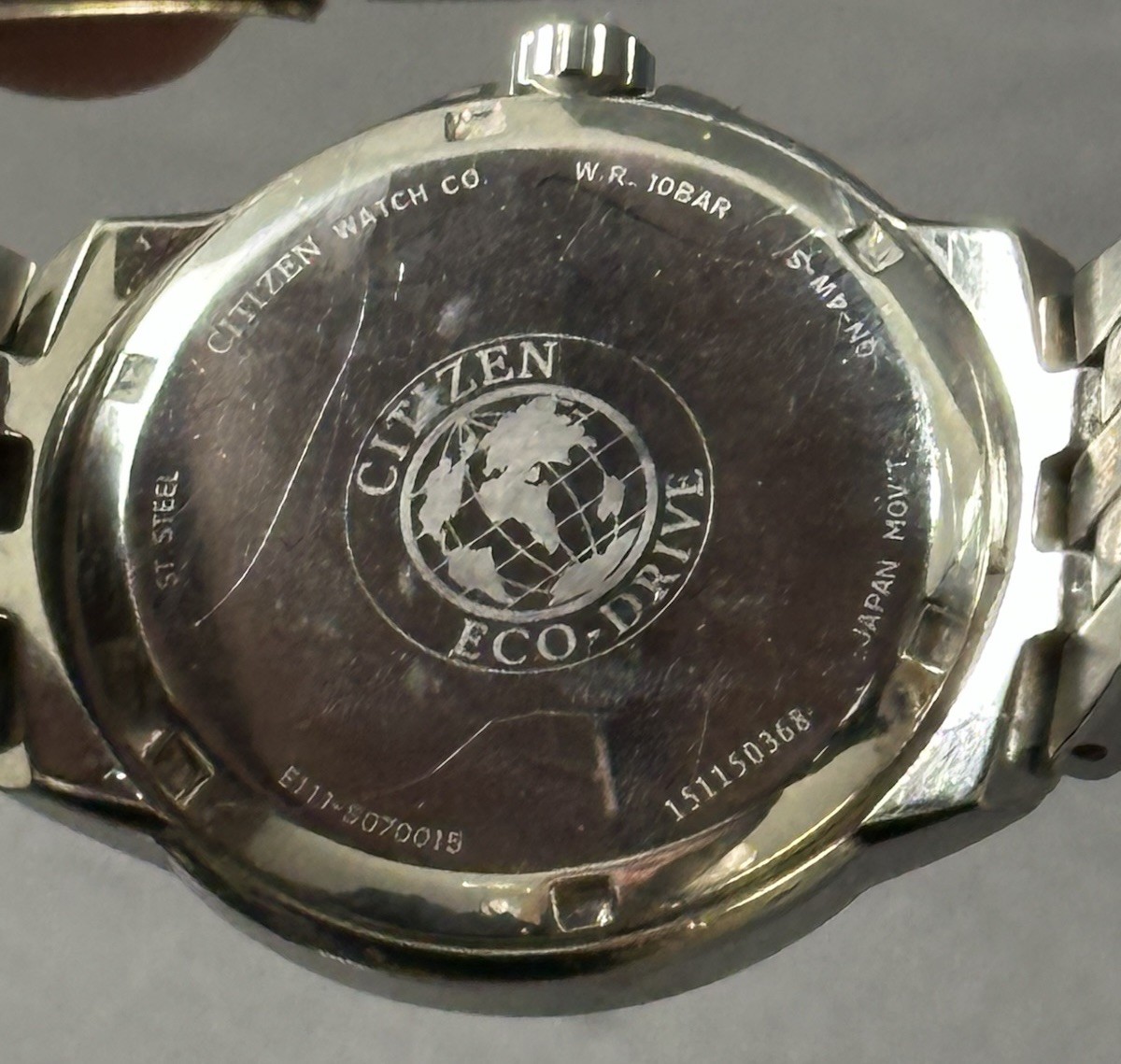 Citizen Eco Drive E111-S070015 Wristwatch GN-4W-S Japan Needs Battery USED