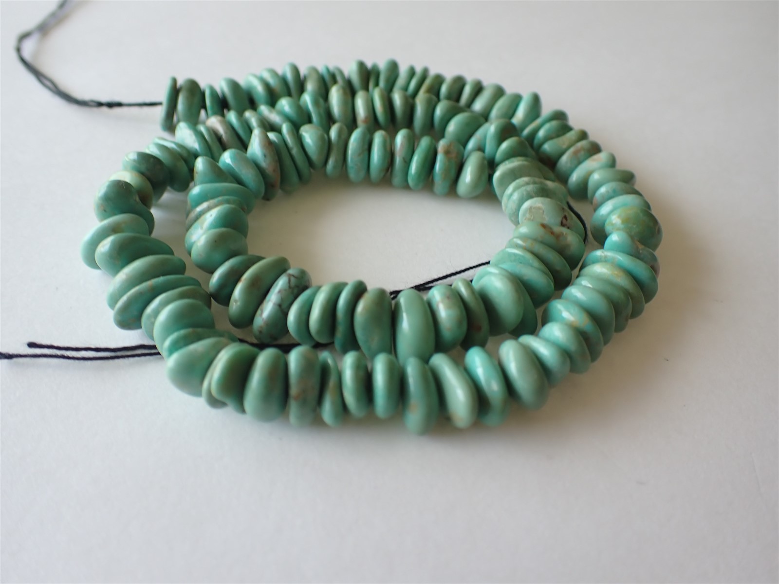Genuine Elisa (Sonora) Turquoise side-drilled Nugget Beads – 8-10×3-5mm – Strand
