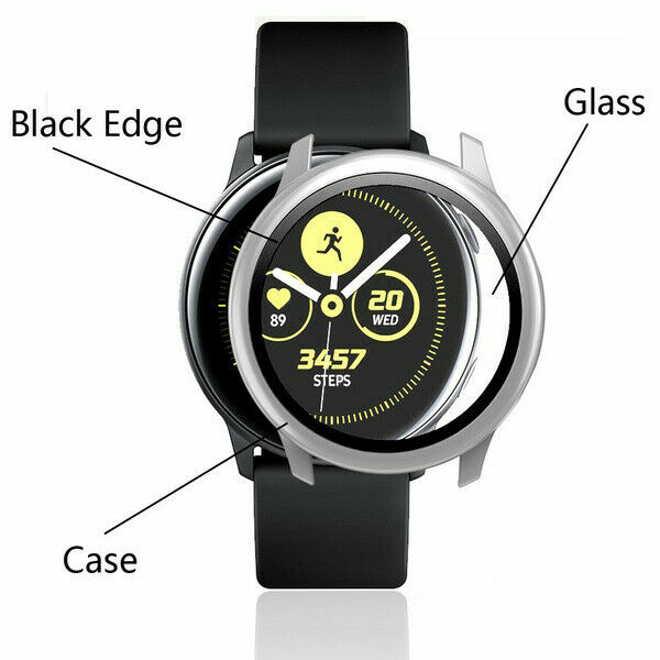 For Samsung Galaxy Watch Active 2 40/44mm Silicone Watch Band Cover Sport Strap